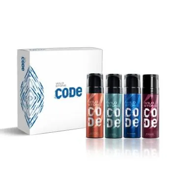 Travel Pack with Iridium Titanium Steel and Copper Perfume Body Spray for Men Pack of 4 40ml each