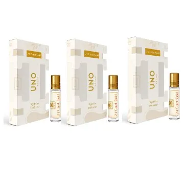UNO Aroma Unisex 24 Carat Gold Roll-On-Attar With Long-Lasting Fragrance Perfume Pack Of 3 – 8ml Each