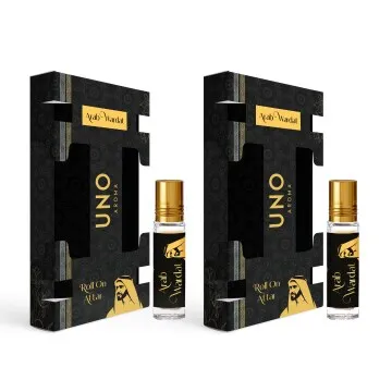 UNO Aroma Unisex Arab Wardat Roll-On-Attar With Long-Lasting Fragrance Perfume Pack Of 2 – 8 ml Each
