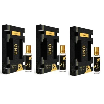 UNO Aroma Unisex Aseel Roll-On-Attar With Long-Lasting Fragrance Perfume Pack Of 3 – 8ml Each