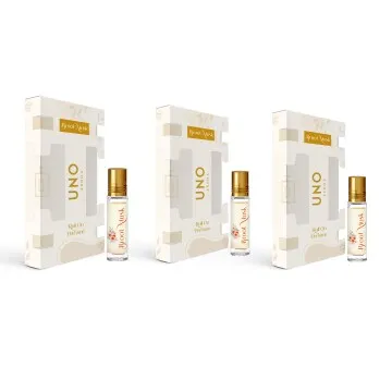 UNO Aroma Unisex Broot Musk Roll-On-Attar With Long-Lasting Fragrance Perfume Pack Of 3 – 8ml Each