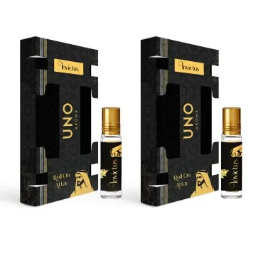 UNO Aroma Unisex Invictus Roll-On-Attar With Long-Lasting Fragrance Perfume Pack Of 2 – 8 ml Each