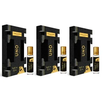 UNO Aroma Unisex Jannat Ul Firdaus Roll-On-Attar Long-Lasting Fragrance Perfume Pack Of 3 – 8ml Each