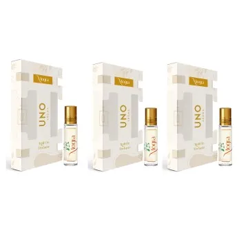 UNO Aroma Unisex Mogra Roll-On-Attar With Long-Lasting Fragrance Perfume Pack Of 3 – 8ml Each