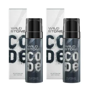 Wild Stone CODE Platinum No Gas Long Lasting Body Perfume Spray Spray Pack of 2 120ml Each