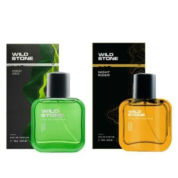 Wild Stone Forest Spice and Night Rider Long Lasting Perfume for Men Pack of 2 30ml each