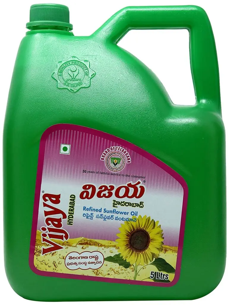 Vijaya Sunflower Oil – 5 Ltr