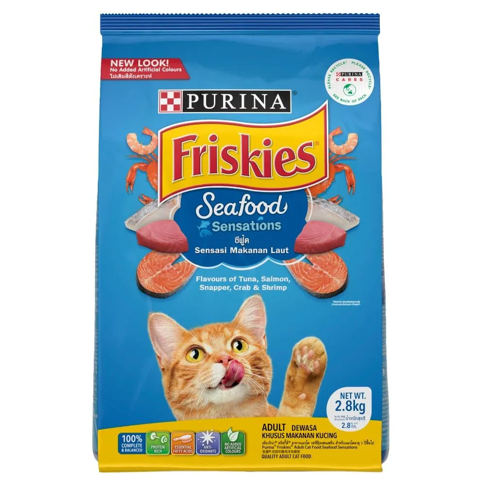 Friskies Seafood Sensations Cat Dry Food Adult Cat 1.2kg