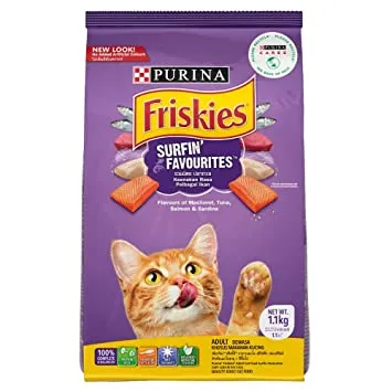 Friskies Surfin Favourities Cat Dry Food Adult Cat 450G