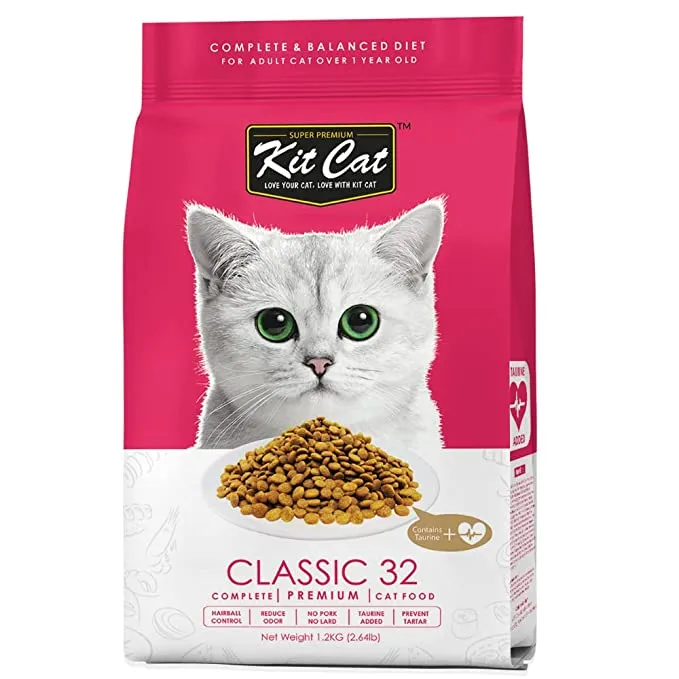 Kit Cat Classic 32 Premium Cat Food Adult Cat 1.2kg