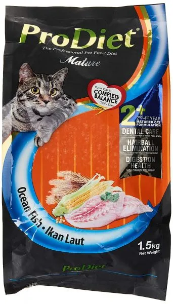 Prodiet Ocean Fish Ikan Laut Flavour For Cat Food Adult Cat 1.5kg