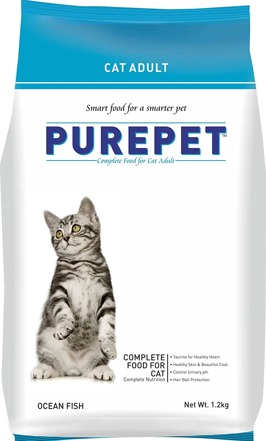 Purepet Ocean Fish Adult Cat Dry Food Adult Cat 40g