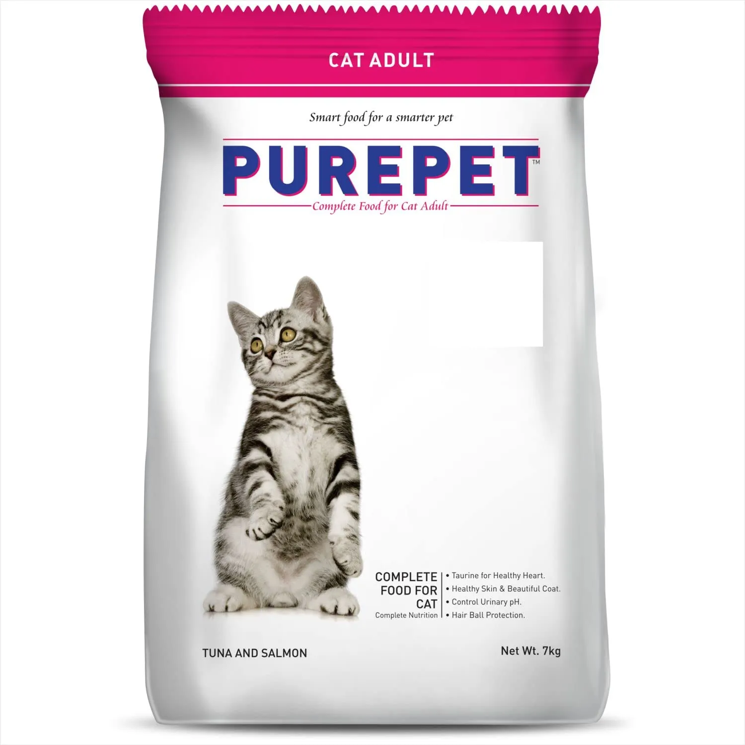 Purepet Tuna  and  Salmon Adult Cat Dry Food Adult Cat 1.2kg