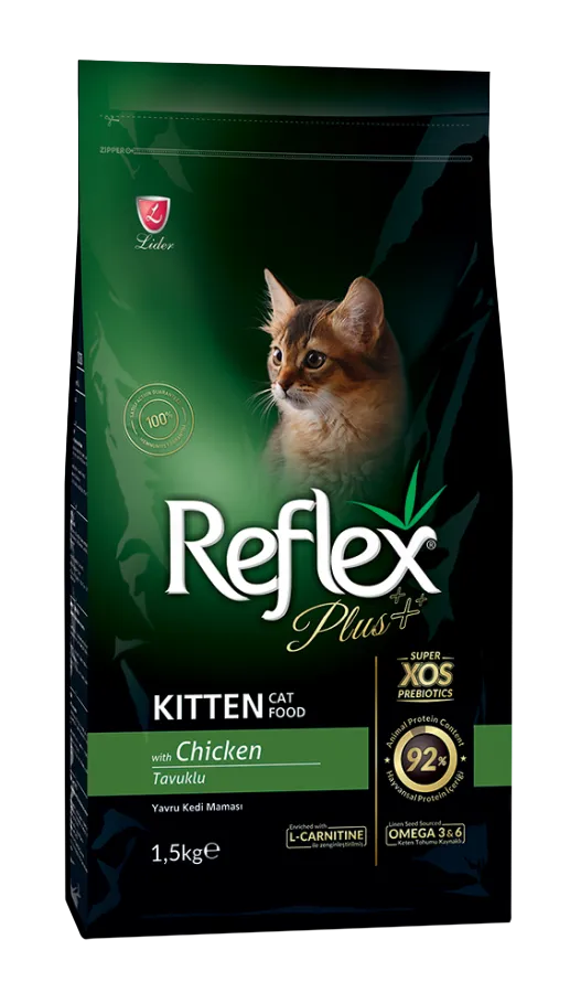 Reflex Plus Kitten Food With Chicken Flavour Adult Cat 1.5kg