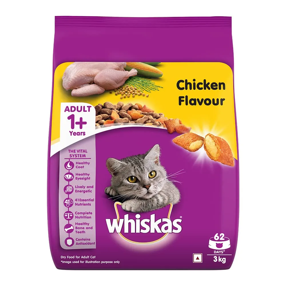 Whiskas Chicken Flavour Adult Cat Dry Food Cashback Offer Adult Cat 1.2kg