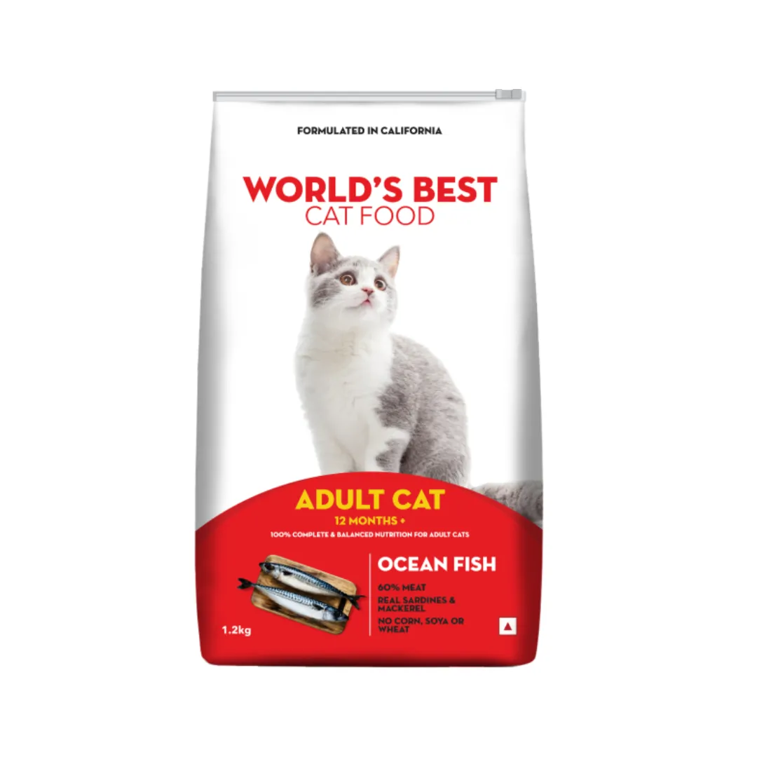 World  s Best Ocean Fish Adult Cat Dry Food Adult Cat 1.2kg