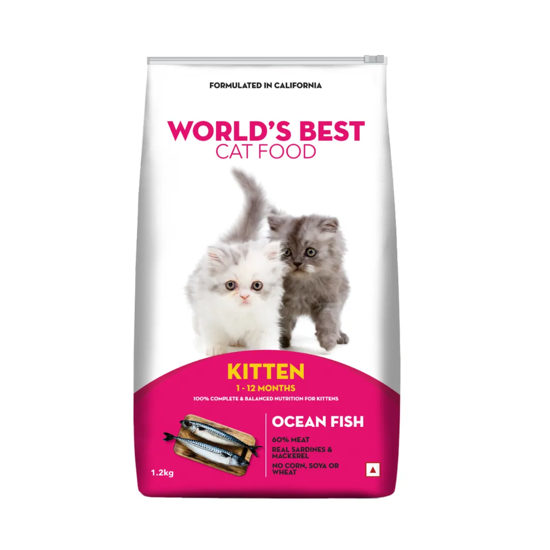 World  s Best Ocean Fish Cat Kitten Dry Food Adult Cat 1.2kg