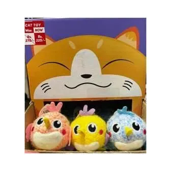 FOFOS Fuzzy Bird Ball With Bax Cat Toy All Ages 1
