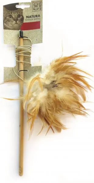 M-Pets Natura Feather Wand Stick Toy All Ages 1