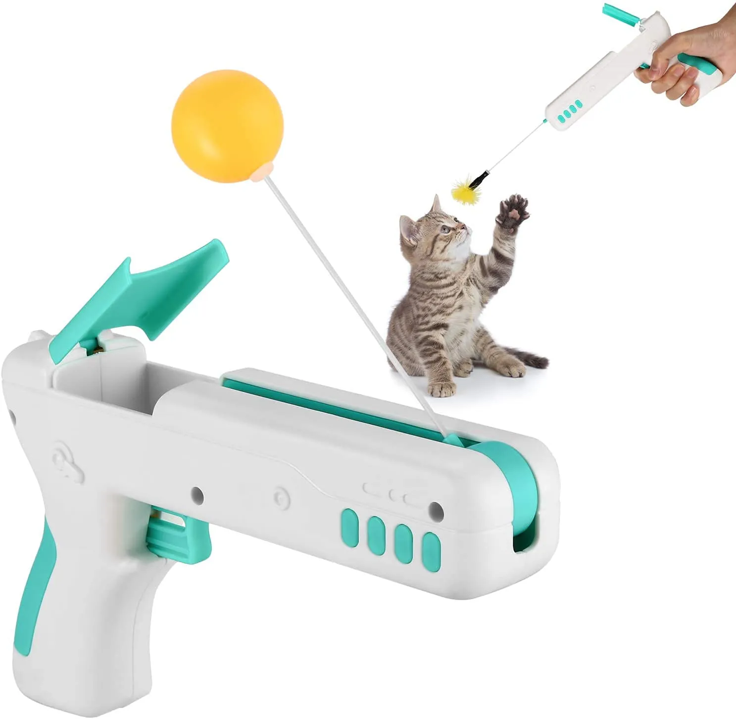 Petropolis Gun Cat Teaser Toy All Ages 1