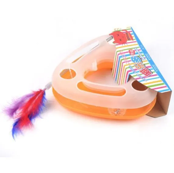 Petropolis Spring Mouse Cat Happy Circle Toy All Ages 1