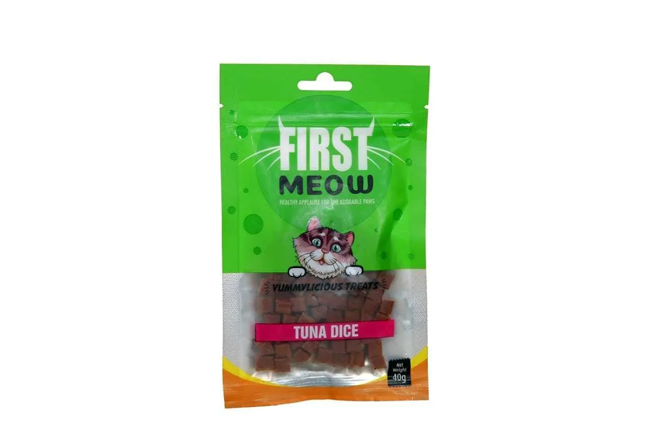 First Meow Yummylicious Treats – Tuna Dice All Ages 40g
