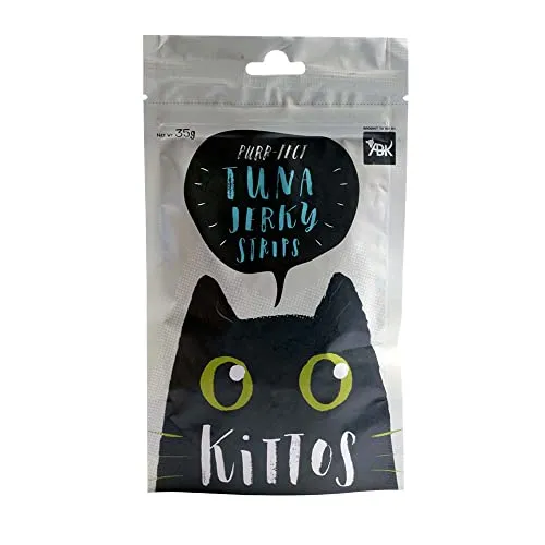 Kittos Tuna Jerky Strip Treat Cat All Ages 35g