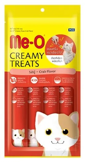 Meo Creamy Treats – Crab Flavor All Ages 300g