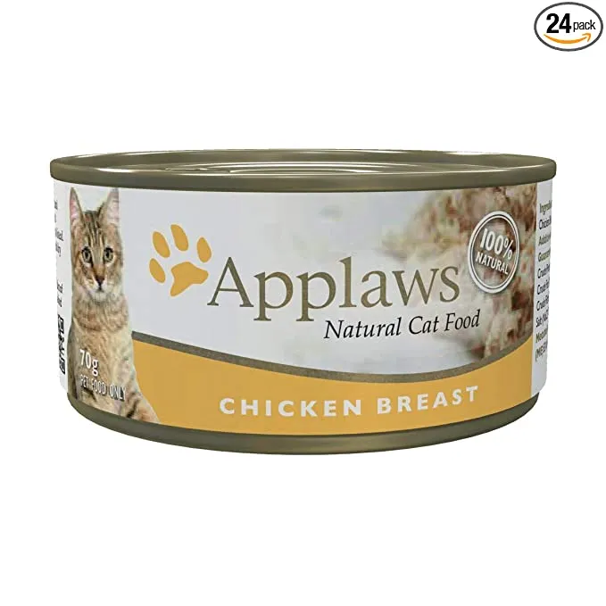 Applaws Chicken Breast Cat Tin Pack Of 24 Adult Cat Pack of 24
