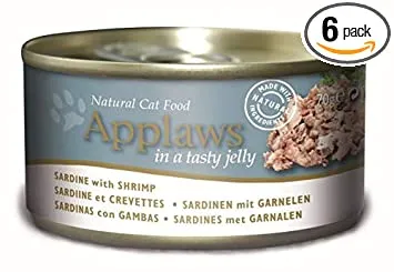 Applaws Sardine With Shrimp In Jelly Cat Tin Adult Cat 70g