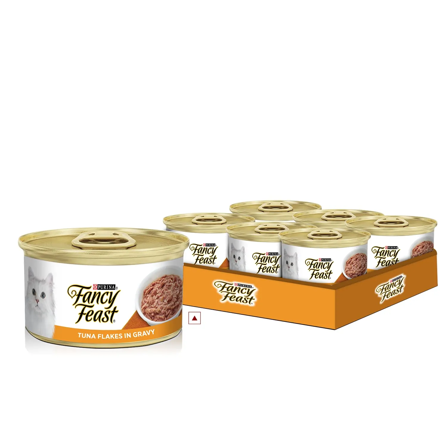 Fancy Feast Tuna Flakes In Gravy Tin Adult Cat 85g