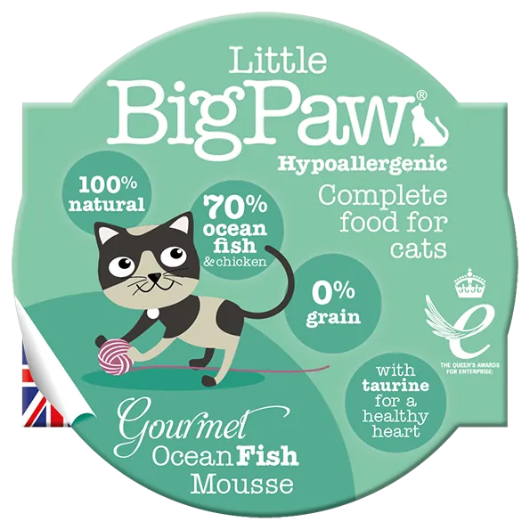 Little Big Paw Gourmet Ocean Fish Mousse Cup Adult Cat 85g