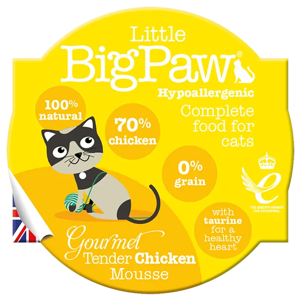 Little Big Paw Gourmet Tender Chicken Mousse Cup Pack Of 8 Adult Cat pack of 8