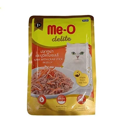 Meo Delite Tuna with Crab Stick in Jelly Wet Pouch Adult Cat 70g