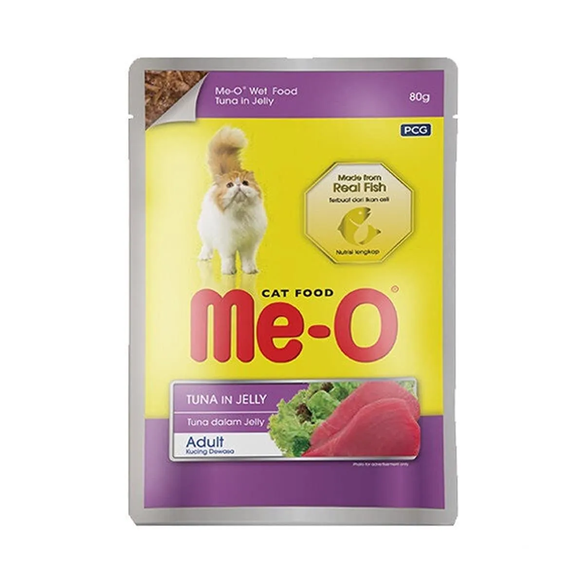 MeO Tuna In Jelly Adult Cat   Pouch   Adult Cat 80g