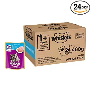 Whiskas   Ocean Fish     Pouch   Pack of 24 Adult Cat Pack of 24