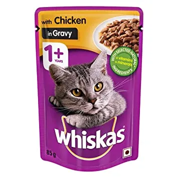 Whiskas With   Chicken In Gravy     Pouch   Adult Cat 85g