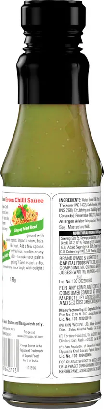 Shainy No. 1 Green Chilli Sauce
