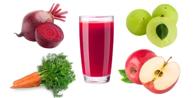 Carrot Beetroot Apple Amla Juice
