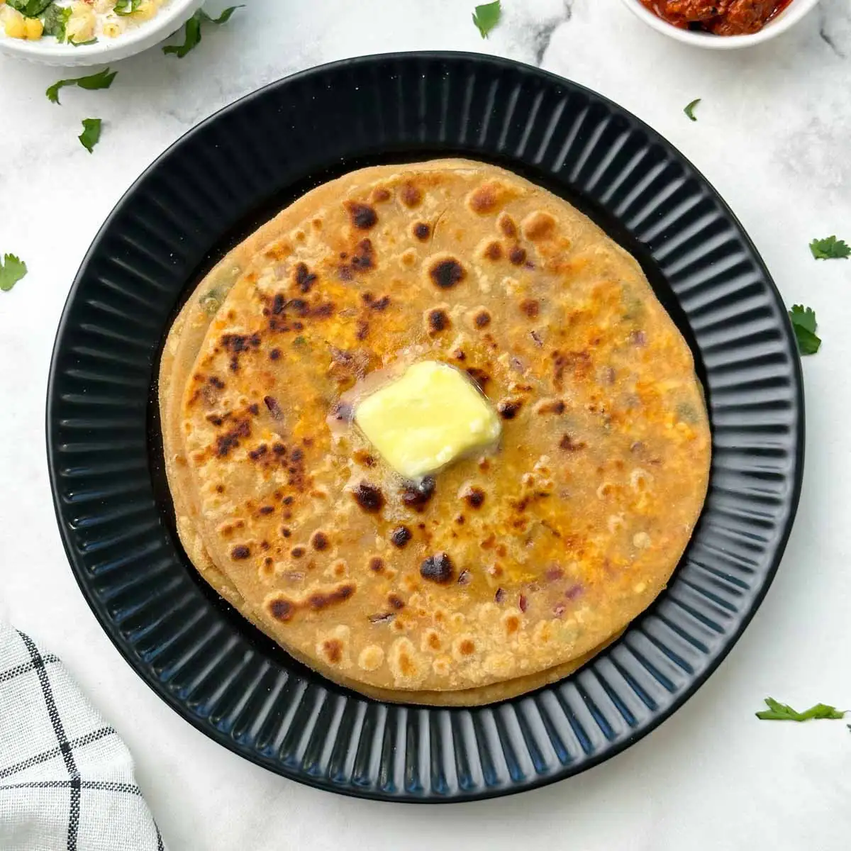 Butter-Paneer Paratha