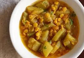 कद्दू चना सब्ज़ी