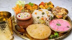 No Onion Garlic Thali