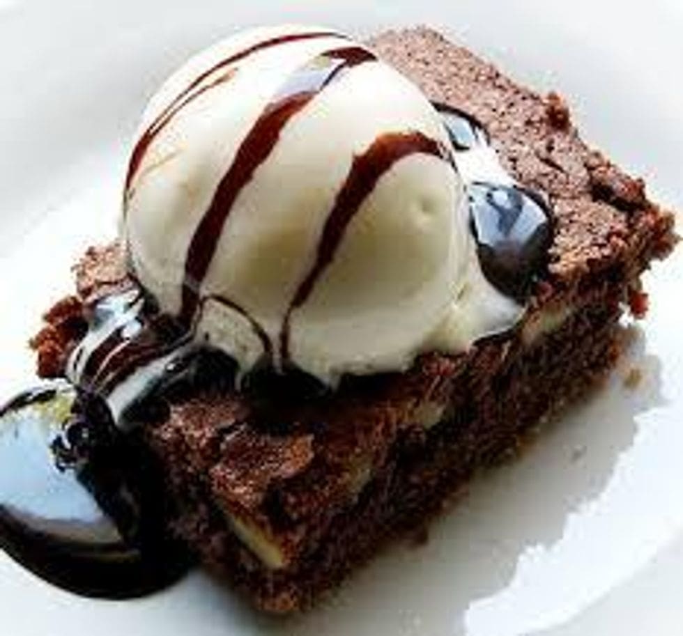 Brownie and Ice Cream