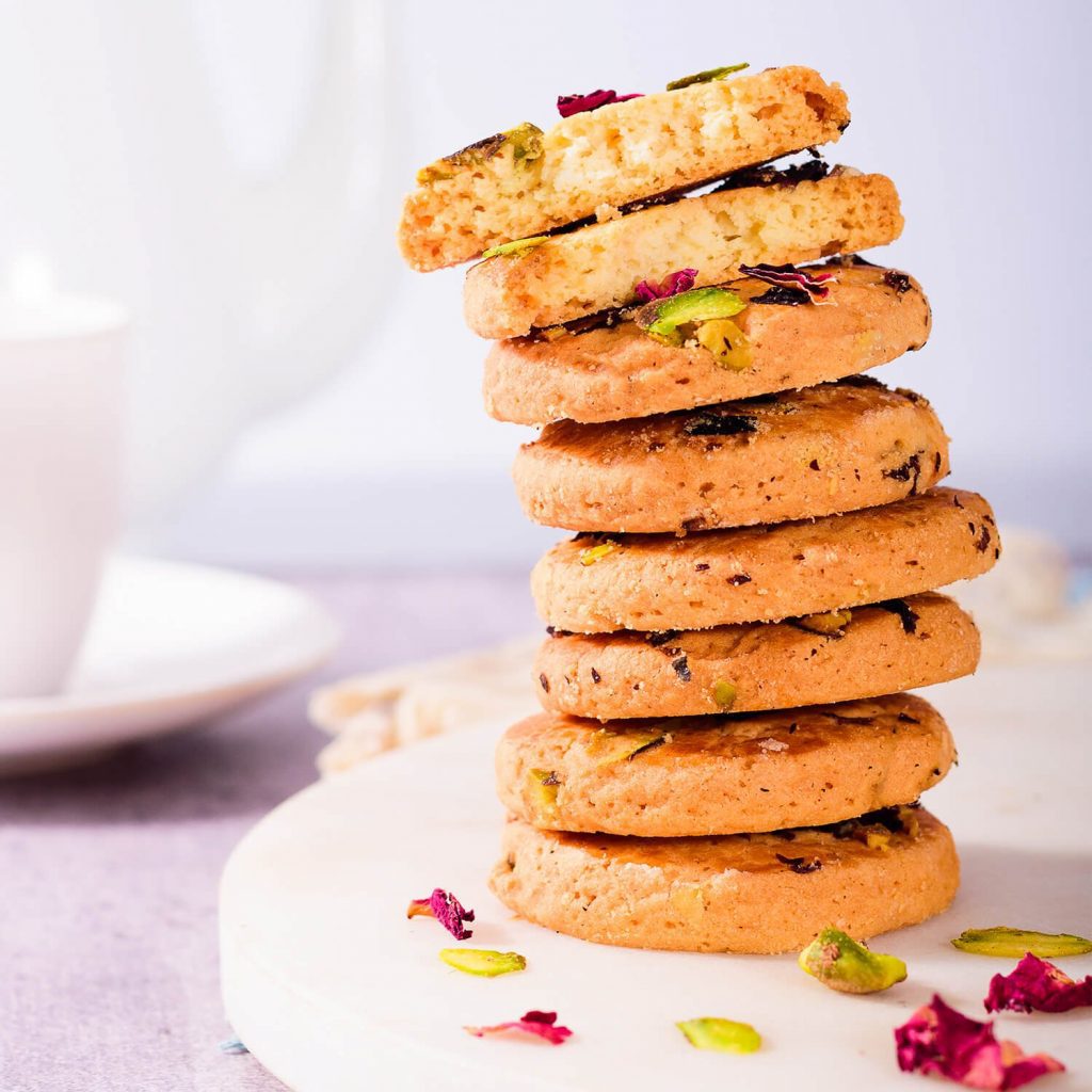 Rose Pistachio Cookies